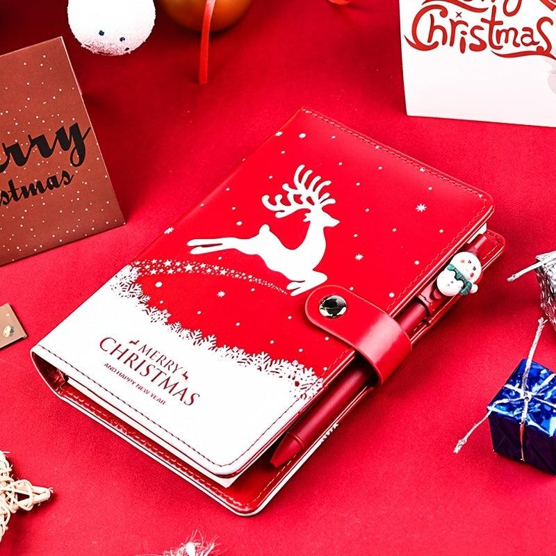 Christmas Notebook Holiday Gift Set With Pen & Card