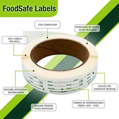 250pcs Food Storage Labels Removable Freezer Labels For Containers