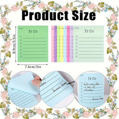 1pc Multicolor Sticky Notes Work Memo Pad Planner Time Management
