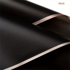 Golden Edged Jelly Film Flower Packaging Paper - 10pcs