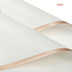 Golden Edged Jelly Film Flower Packaging Paper - 10pcs