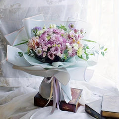 Golden Edged Jelly Film Flower Packaging Paper - 10pcs