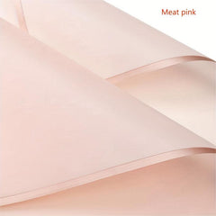 Golden Edged Jelly Film Flower Packaging Paper - 10pcs