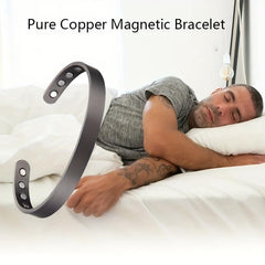 Pure Copper Magnetic Bracelet Healing Magnets Adjustable Bangles
