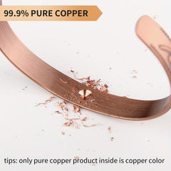 99 9 Pure Copper Christian Magnetic Therapy Bracelet for Men & Women