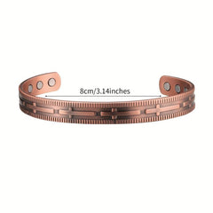 99 9 Pure Copper Christian Magnetic Therapy Bracelet for Men & Women
