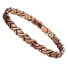 Solid Copper Fish Shape Magnetic Bracelet for Joint Pain Relief