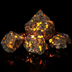 Natural Flame Stone Fluorescent Soda Raw Stone Mineral Specimens
