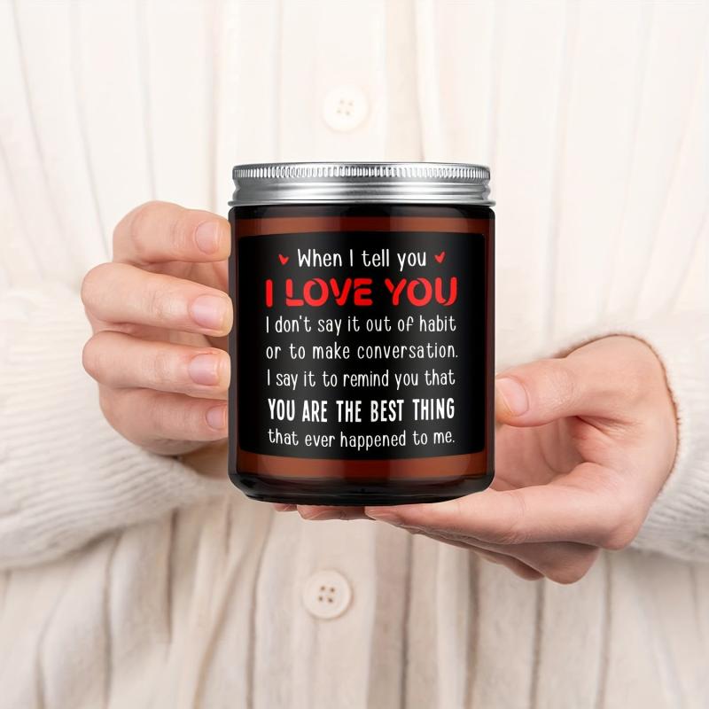 Scented Aromatherapy Glass Jar Candles for Anniversary Wedding Romantic Gift