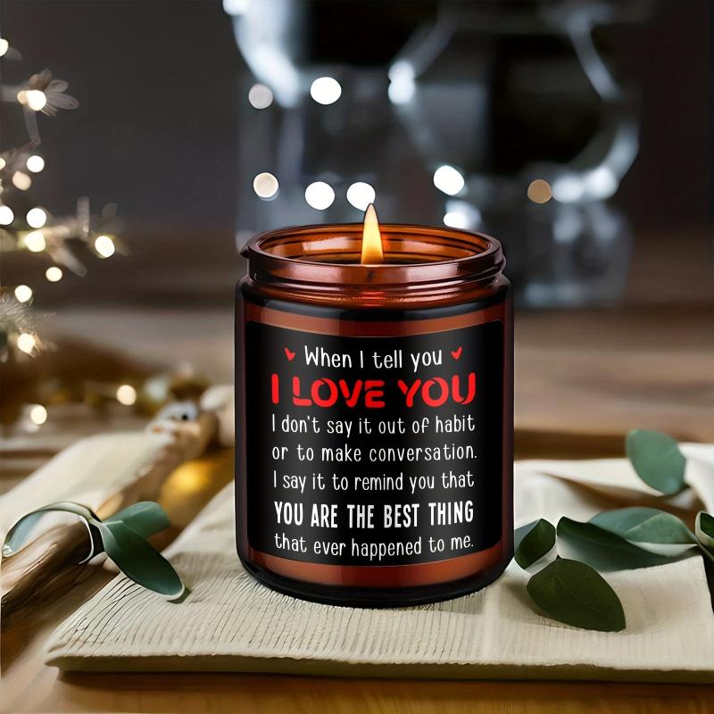 Scented Aromatherapy Glass Jar Candles for Anniversary Wedding Romantic Gift