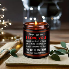 Scented Aromatherapy Glass Jar Candles for Anniversary Wedding Romantic Gift