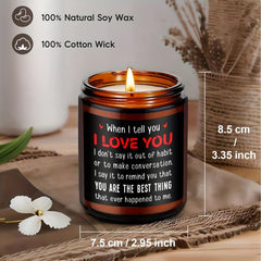Scented Aromatherapy Glass Jar Candles for Anniversary Wedding Romantic Gift