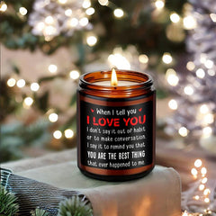 Scented Aromatherapy Glass Jar Candles for Anniversary Wedding Romantic Gift