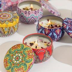 6 Pcs Scented Candles Gift Sets For Women - Home & Aromatherapy Candles - 2.5oz