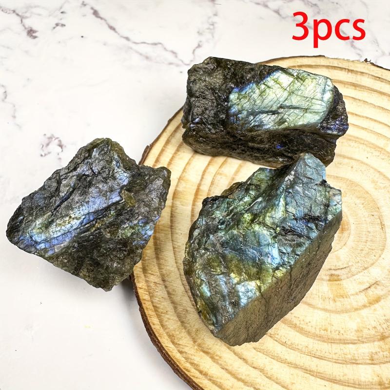 Labradorite Rough Stone 5pcs for Jewelry Making & Home Decor