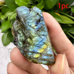Labradorite Rough Stone 5pcs for Jewelry Making & Home Decor