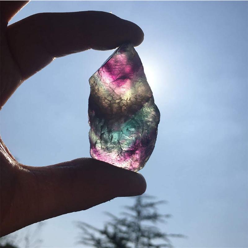 Natural Green Fluorite Raw Crystal for Tumbling Polishing Reiki
