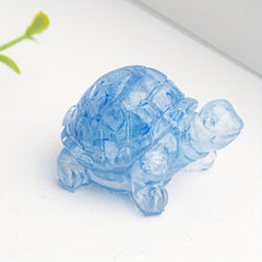 Natural Crystal Crushed Stone Epoxy Turtle Ornaments Fish Tank Decoration