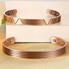 Copper Magnetic Bracelet 99.99% Pure Copper Cuff Bangle