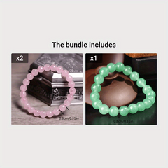 8mm Rose Quartz Stone Bracelet - Perfect Gift for Birthdays