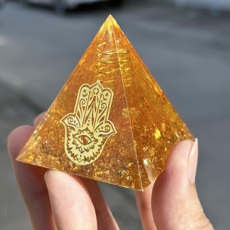 Natural Crystal Orgone Pyramid Energy Generator