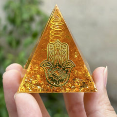 Natural Crystal Orgone Pyramid Energy Generator
