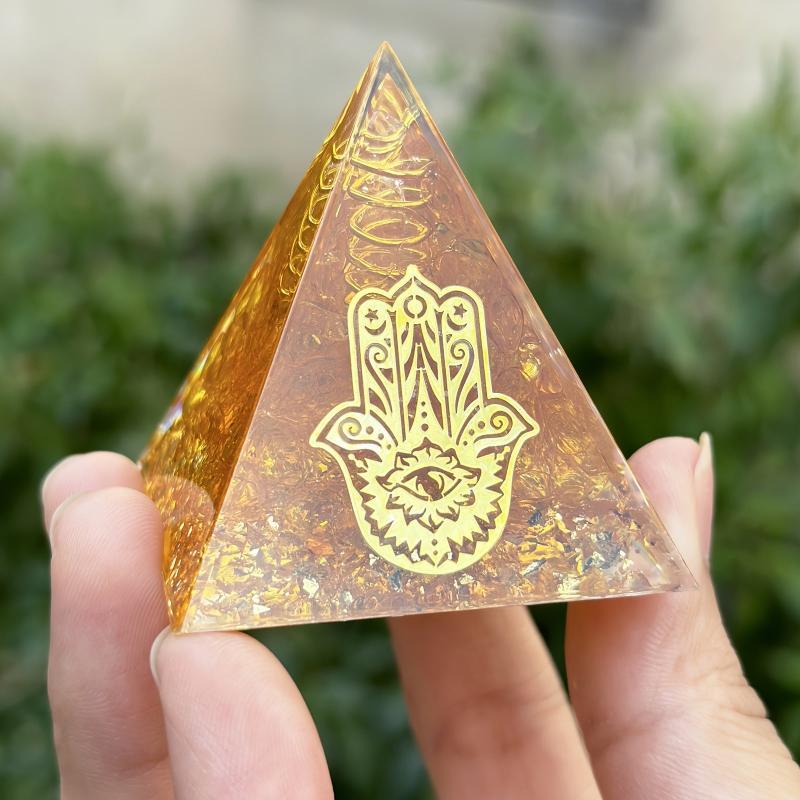 Natural Crystal Orgone Pyramid Energy Generator