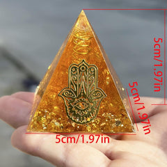 Natural Crystal Orgone Pyramid Energy Generator