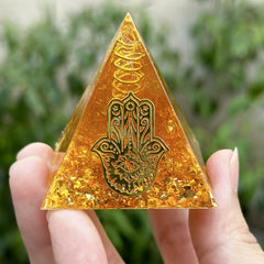 Natural Crystal Orgone Pyramid Energy Generator