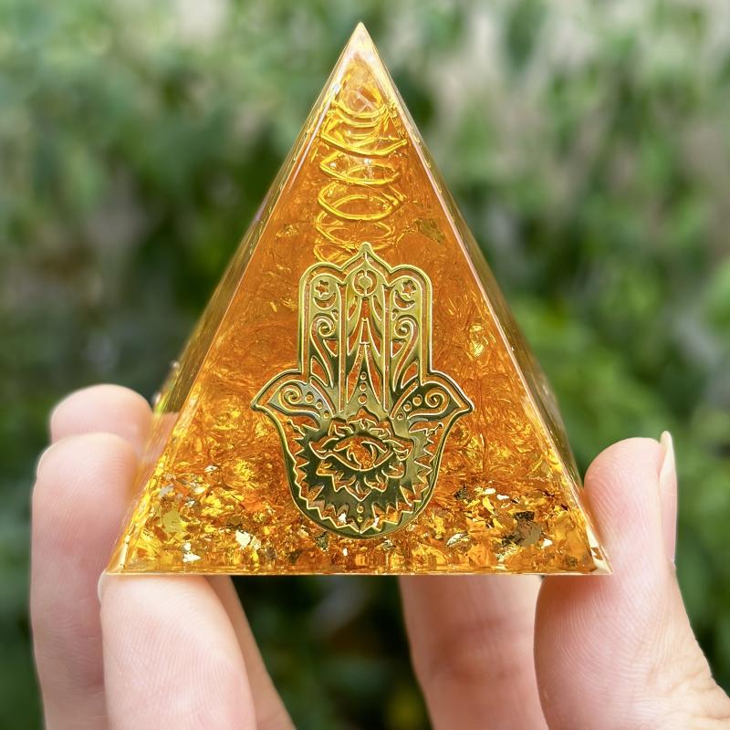 Natural Crystal Orgone Pyramid Energy Generator