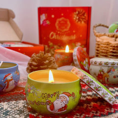 4pcs Christmas Scented Candles Sets For Women Aromatherapy Candle For Home