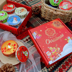 4pcs Christmas Scented Candles Sets For Women Aromatherapy Candle For Home