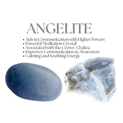 Positive Energy Bracelet Clear Quartz Angelite Sodalite