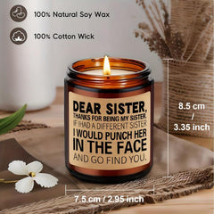Lavender Candle - Ideal Gift for Sisters, Family and Friends - Home Decor