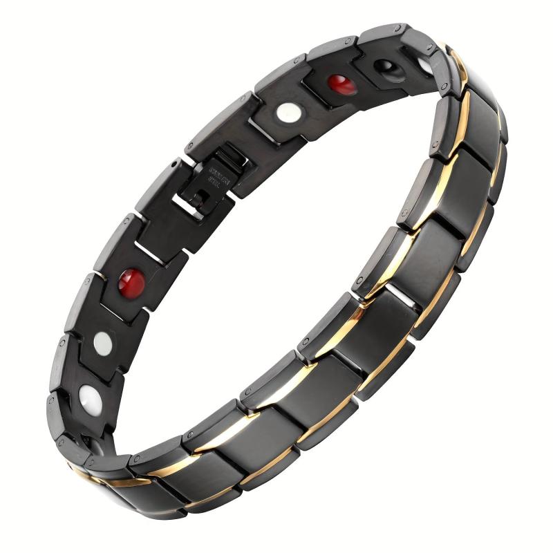Magnetic Bracelet Titanium Steel Magnet Stone Couple Bracelet