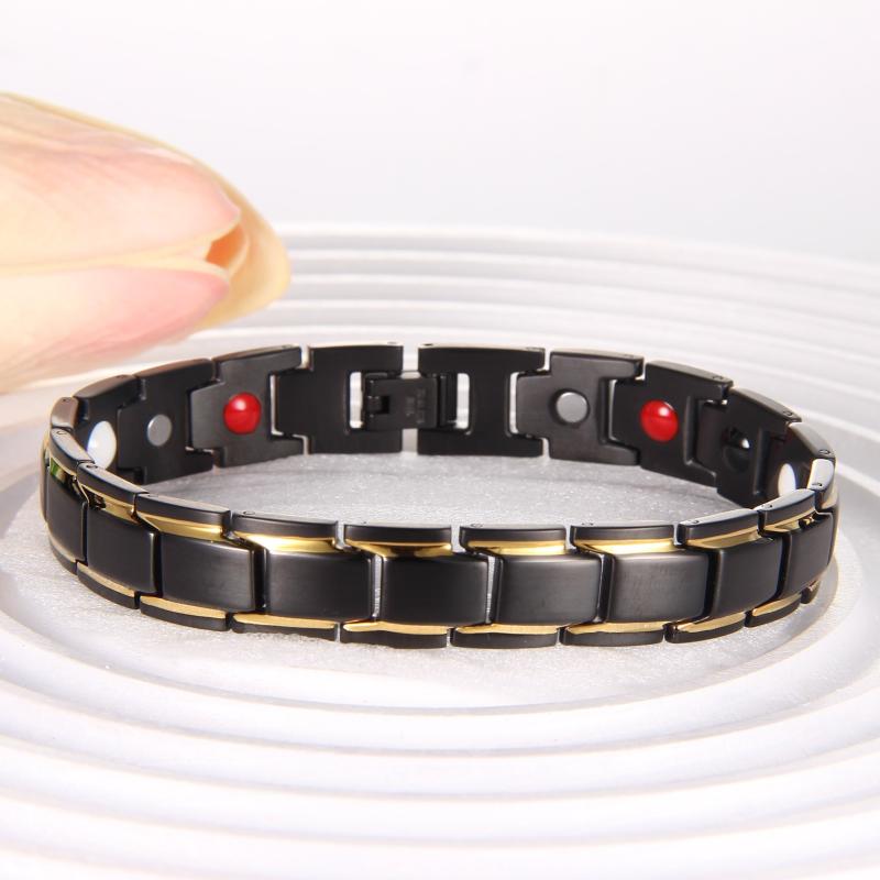 Magnetic Bracelet Titanium Steel Magnet Stone Couple Bracelet