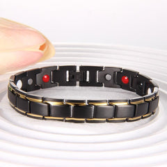 Magnetic Bracelet Titanium Steel Magnet Stone Couple Bracelet