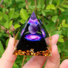 Healing Organ Pyramid Meditation Stone Orgone Pyramid Crystals