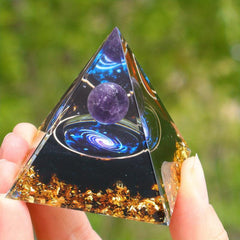Healing Organ Pyramid Meditation Stone Orgone Pyramid Crystals