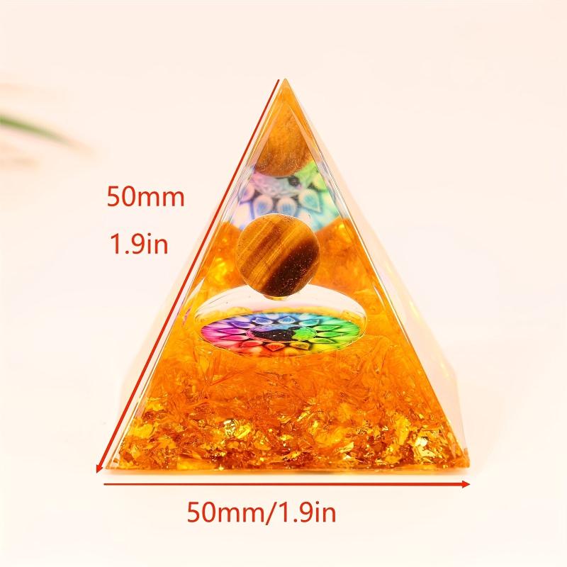 Healing Organ Pyramid Meditation Stone Orgone Pyramid Crystals