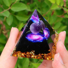 Healing Organ Pyramid Meditation Stone Orgone Pyramid Crystals