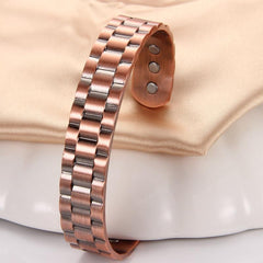 Men's Copper Magnetic Bracelet Adjustable Cuff Bangle Christmas Gift
