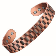 Men's Copper Magnetic Bracelet Adjustable Cuff Bangle Christmas Gift