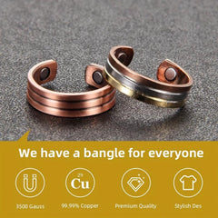 Pure Copper Magnetic Ring For Women Copper Ring Ladies Fingers Thumb