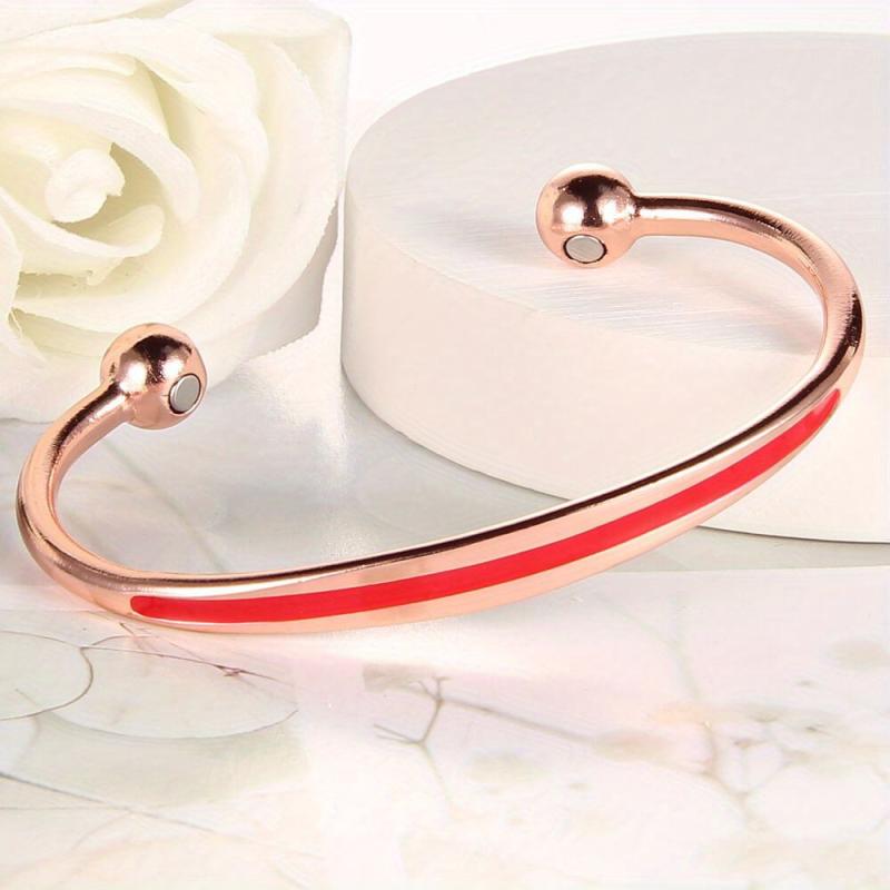 Magnetic Lymph Detox Copper Bracelet for Women 99.99% Copper Cuff Bangle