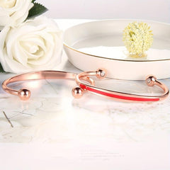 Magnetic Lymph Detox Copper Bracelet for Women 99.99% Copper Cuff Bangle