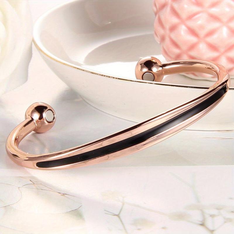 Magnetic Lymph Detox Copper Bracelet for Women 99.99% Copper Cuff Bangle