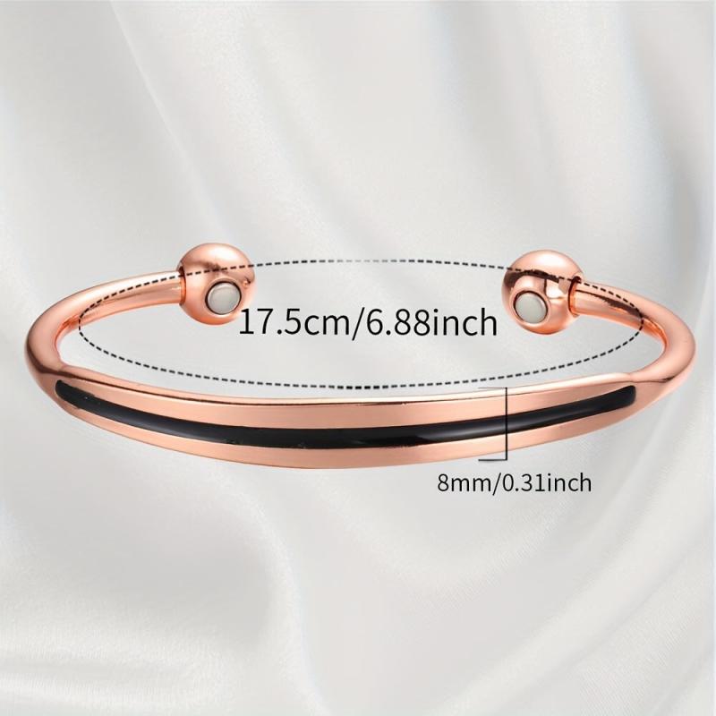 Magnetic Lymph Detox Copper Bracelet for Women 99.99% Copper Cuff Bangle