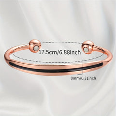 Magnetic Lymph Detox Copper Bracelet for Women 99.99% Copper Cuff Bangle