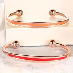 Magnetic Lymph Detox Copper Bracelet for Women 99.99% Copper Cuff Bangle